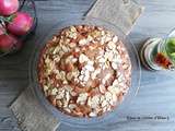 Gâteau au yaourt d'automne aux pommes, amandes effilées et cannelle / Fall yogurt cake with apples, almond and cinnamon