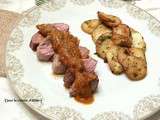 Magret de canard et sa sauce rhubarbe / Duck breast and its rhubarb sauce