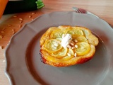 Mini tatin express aux courgettes et fromage frais