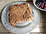 New-York style crumb cake aux myrtilles / New-York style blueberry crumb cake