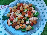 Panzanella au saumon