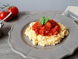 Polenta crémeuse al ragu (aux merguez)