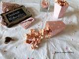 Pop-corn gourmand (et rose!) de Cupidon #SaintValentin / Cupid yummy (and pink!) popcorn