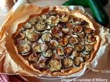 Quiche à la courgette, au chèvre et à la saucisse de Montbéliard