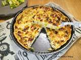 Quiche gourmande et légère aux poireaux et saumon