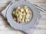 Salade au quinoa, avocat, concombre, feta et grenade / Quinoa, avocado, cucumber, feta and pomegranate salad