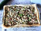 Tarte fine courgette, feta et pignons de pin / Zucchini, feta and pine nuts pie