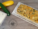 Terrine aux deux courgettes, curry et crème de coco