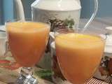 Jus de pommes, carottes, pamplemousse, orange et gingembre