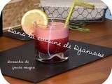 Smoothie fruits rouges citron