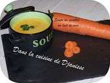 Soupe de carottes au lait de coco