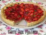 Tarte aux fraises & amande – Vegan