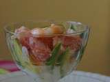 Coupe de Crevettes Avocat et Pamplemousse