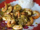 Crevettes au Pesto