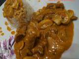 Emincés de Veau Stroganoff ou Stroganov