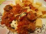 Gratin de Boulettes à la sauce Tomates et Mozzarella