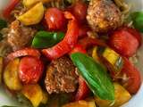 Pâtes aux Boulettes et Légumes