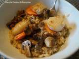 Risotto Truffe accompagné de Coquilles Saint Jacques