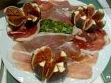 Salade d'Automne (Figues-Roquette-Jambon de Bayonne-Coppa)