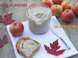 Beurre de pommes végétal au sirop d'érable