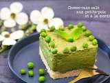 Cheese-cake salé aux petits pois et à la menthe