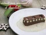 Fondant aux marrons et chocolat