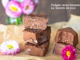 Fudge cacao-banane au beurre de coco