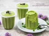 Panna cotta aux petits pois et wasabi