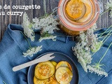 Pickles de courgette au curry