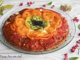 Pizza arc-en-ciel