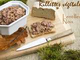 Rillettes végétales : Lentilles, noix