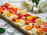 Tarte minute à la crème de cajou et aux fruits