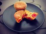 Muffins aux cerises confites