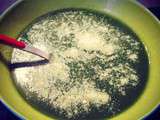 Soupe de roquette au parmesan