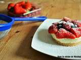 Cheese cake sans cuisson et fruits rouges