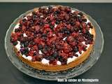 Tarte fruits rouges et crème chantilly vanille