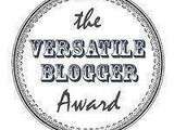 The Versatile Blogger Award