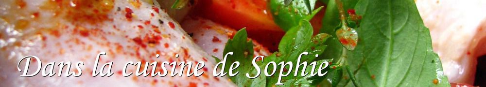 Recettes de Dans la cuisine de Sophie