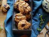 Cookies vegan chocolat, banane & beurre de cacahuète