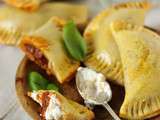 Empenadas à la riste d'aubergines et ricotta