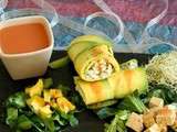 Cannellonis d’avocat au tofu, sauce aux fruits exotiques – #Vegan