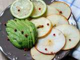 Carpaccio avocat & pommes