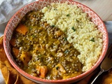 Dahl de lentilles vertes au potimarron