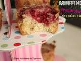 Muffins framboises-chocolat blanc, sans gluten – Vegan