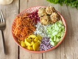 Nuggets de chou-fleur et veggie bowl