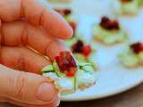 Petits toasts aux légumes