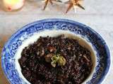 Risotto de riz noir aux châtaignes