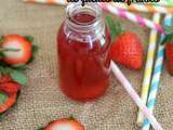 Sirop de queues de fraises