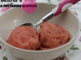 Sorbet à la nectarine blanche – Vegan