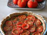 Tarte au pesto et à la tomate